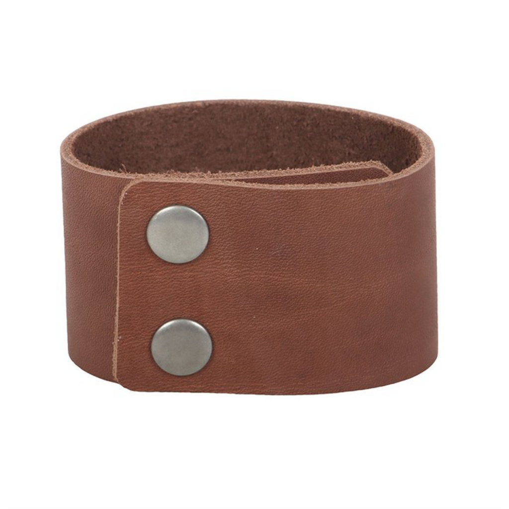 Viking Compass Leather Cuff Bracelet